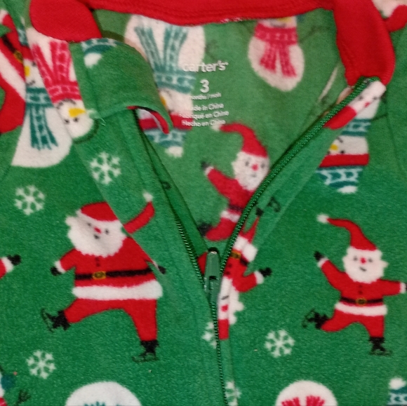 Christmas pj's 3 months Carter's - Picture 9 of 13